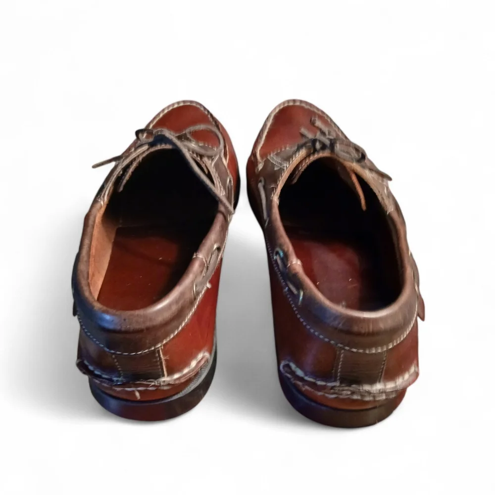 Cabela's Men's Size 12 Classic Brown Leather Boat Shoes